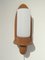 Scandinavian Oak and Opal Glass Wall Light, 1950s 1