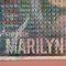 Marilyn Monroe Square Acrylic Glitter Triple Colored Cloth Table, Image 7