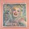 Marilyn Monroe Square Acrylic Glitter Triple Colored Cloth Table 1