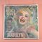 Marilyn Monroe Square Acrylic Glitter Triple Colored Cloth Table, Image 1