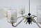 Chrome and Glass Chandelier, 1960s, Image 4