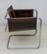 Mid-Century Modern Steel and Leather Bauhaus Armchair, Italy, 1960s 3