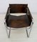 Mid-Century Modern Steel and Leather Bauhaus Armchair, Italy, 1960s, Image 11