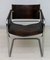 Mid-Century Modern Steel and Leather Bauhaus Armchair, Italy, 1960s 2