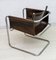 Mid-Century Modern Steel and Leather Bauhaus Armchair, Italy, 1960s 12