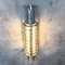 Vintage Industrial German Aluminium Long LED Glass Tube Wall Strip Light with Cage, 1970s, Image 3