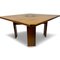 Square Italian Rosewood Dining Table, 1970s 2
