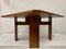 Square Italian Rosewood Dining Table, 1970s 3