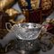 Antike russische Schale aus geschliffenem geschliffenem Glas von 15. Artel, 1910er 1