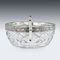 Antique Russian Silver-Mounted Cut Glass Bowl from 15th Artel, 1910s 9