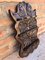 Small Wall Mounted Walnut Carved Shelf, 1940s 5