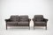 2-Seat Sofa & Armchair in Dark Brown Leather by Georg Thams, Denmark, 1970s, Set of 2 4