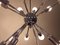 Lámpara de araña Sputnik Mid-Century grande atómica, años 70, Imagen 6