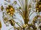 Golden Gilded Brass and Crystal Glass Chandelier from Palwa, Germany, 1960s, Image 7