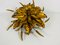 Golden Florentine Flower Shape Flush Mount by Hans Kögl, Germany, 1970s, Image 3