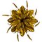 Golden Florentine Flower Shape Flush Mount by Hans Kögl, Germany, 1970s, Image 1