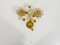 Applique floreale in cristallo di Palwa, Germania, anni '60, Immagine 11