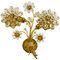Floral Crystal Glass Sconce from Palwa, Germany, 1960s, Image 1