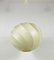 Mid-Century Modern Round Cocoon Pendant Lamp, Italy, 1960s, Image 2