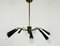 Mid-Century Italian Brass 8-Arm Sputnik Chandelier Attributed to Arredoluce, 1950s, Image 2