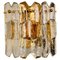 Palazzo Wall Light Fixture in Gilt Brass and Glass by J.T. Kalmar 1