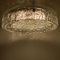 Plafón grande de cristal de Murano con níquel, años 60, Imagen 3