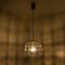 Circle Iron and Bubble Glass Chandelier from Limburg 5