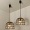 Circle Iron and Bubble Glass Chandelier from Limburg 6