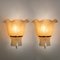 Wall Sconces in Brass and Textured Glass from Doria, 1960s, Set of 2 7