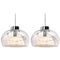 Hand Blown Glass Pedant Lights from Doria, Germany, 1970s, Set of 2, Image 1