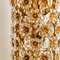 Apliques florales dorados de cristal de Palwa, años 60. Juego de 4, Imagen 21