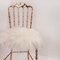 Fauteuil en Laine Isola & Laiton Massif par Chiavari, Italie 8