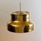 Golden Solid Brass Bumling Lamps by Anders Pehrson for Atelje Lyktan, 1960, Set of 2, Image 2