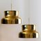Golden Solid Brass Bumling Lamps by Anders Pehrson for Atelje Lyktan, 1960, Set of 2 4