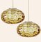 Ochre Yellow Murano Glass Pendant Lamps, 1960s, Set of 2 2
