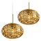 Amber Murano Glass Pendant Lamps, 1960s, Set of 2 2