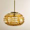 Lámparas colgantes de cristal de Murano ámbar, años 60. Juego de 2, Imagen 11