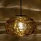 Lampade a sospensione in vetro di Murano color ambra, anni '60, set di 2, Immagine 10