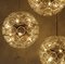 Floral Brass and Glass Chandeliers in the Style of Emile Stejnar, Set of 3, Image 3