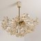 Large Brass and Glass Murano Flower Chandelier, Italy, 1970, Image 5