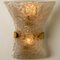 Strukturierte Murano Glas Wandlampen aus Messing, 1960er, 2er Set 10