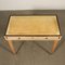Writing Desk in Beech, Glass & Parchment Paper, Italy, 1950s 4