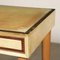 Writing Desk in Beech, Glass & Parchment Paper, Italy, 1950s 7