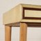 Writing Desk in Beech, Glass & Parchment Paper, Italy, 1950s 5