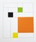 Gottfried Honegger Composition 4 3D squares (orange, green, black, yellow) 2015 2015 1