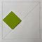 Gottfried Honegger Composition 1 3D square (green) 2015 2020 2