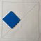 Gottfried Honegger Composition 1 3D square (dark blue) 2015 2020 3