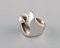 Bague Moderniste Lapponia, Finlande, Sterling Silver, 1970s-1980s 3