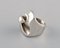 Lapponia, Finland, Modernist Ring in Sterling Silver, 1970s-1980s, Image 3