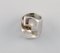 Lapponia, Finland, Modernist Ring in Sterling Silver, 1970s-1980s, Image 2